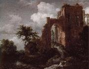 A ruined Entance gate of  Brederode Castle, Jacob van Ruisdael